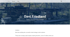 Desktop Screenshot of danifriedland.com