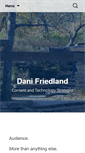 Mobile Screenshot of danifriedland.com